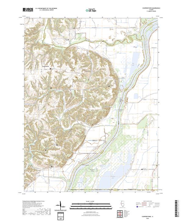 USGS Topographic Map – Cooperstown