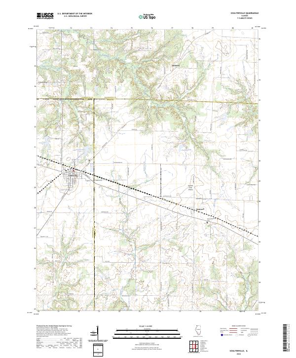 USGS Topographic Map – Coulterville