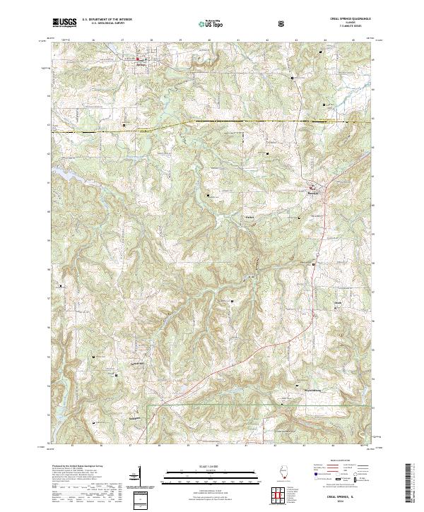 USGS Topographic Map – Creal Springs