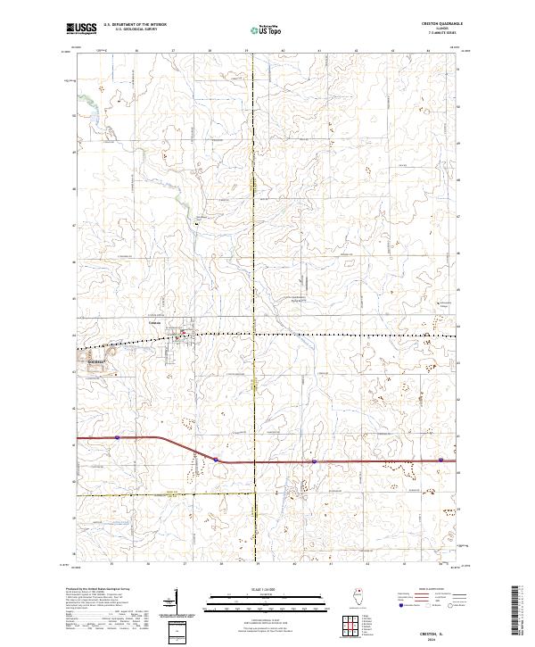 USGS Topographic Map – Creston