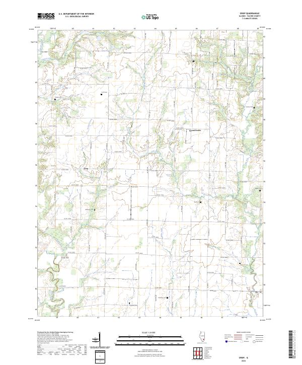 USGS Topographic Map – Crisp