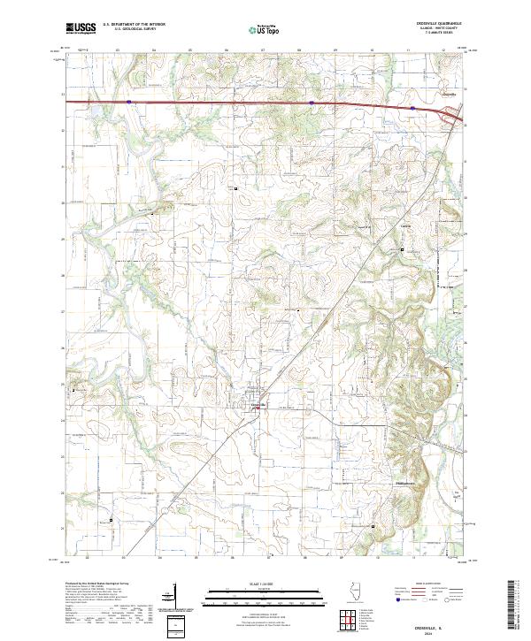 USGS Topographic Map – Crossville