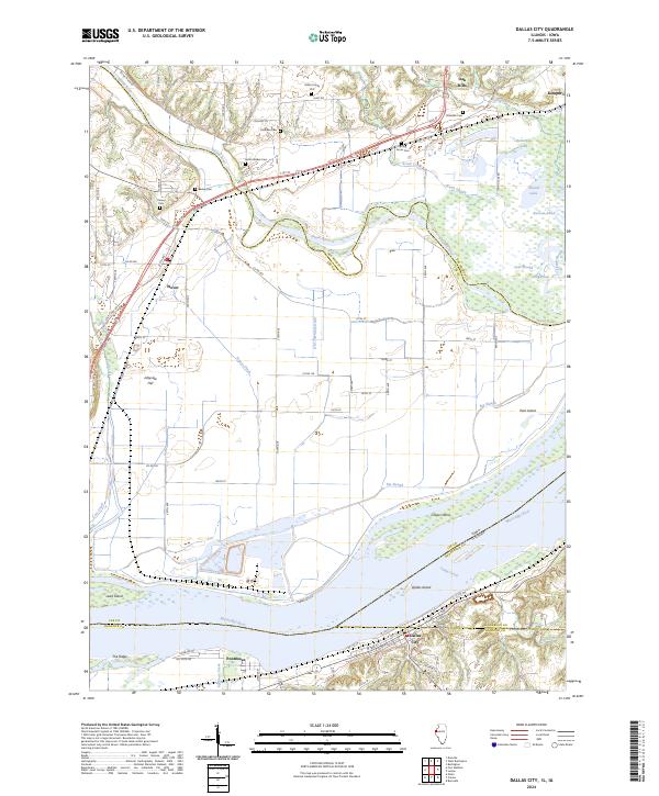 USGS Topographic Map – Dallas City