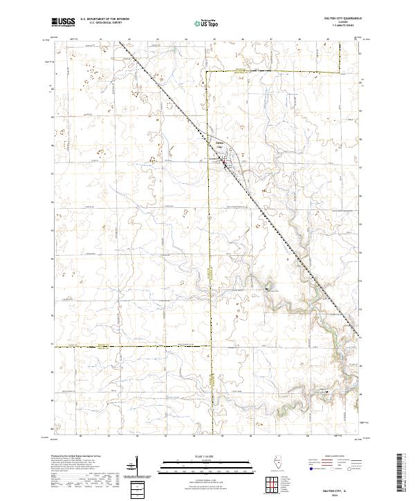 USGS Topographic Map – Dalton City