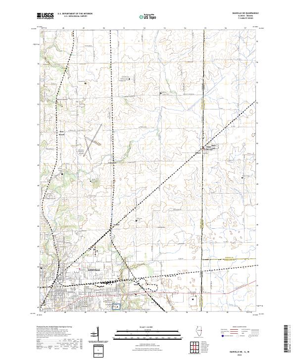 USGS Topographic Map – Danville NE