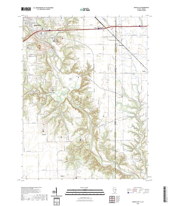 USGS Topographic Map – Danville SE