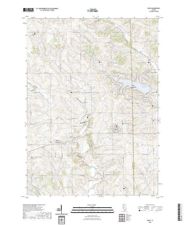 USGS Topographic Map – Davis