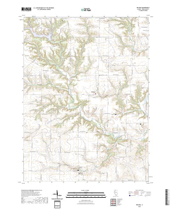 USGS Topographic Map – DeLong