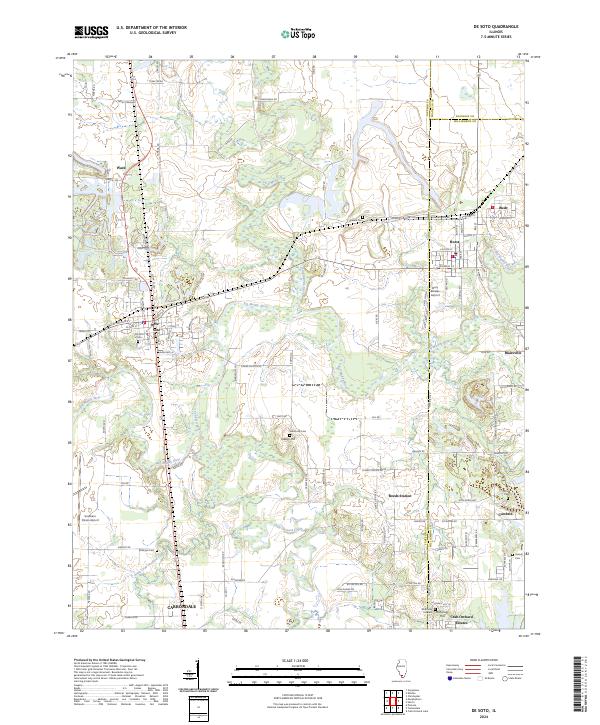 USGS Topographic Map – De Soto