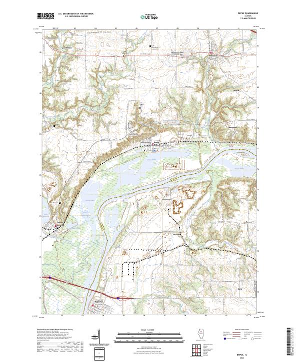 USGS Topographic Map – Depue