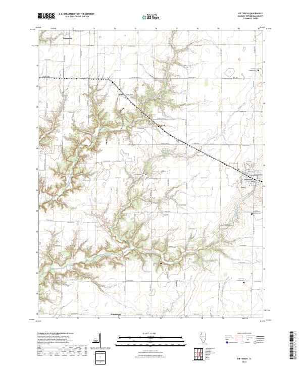 USGS Topographic Map – Dieterich