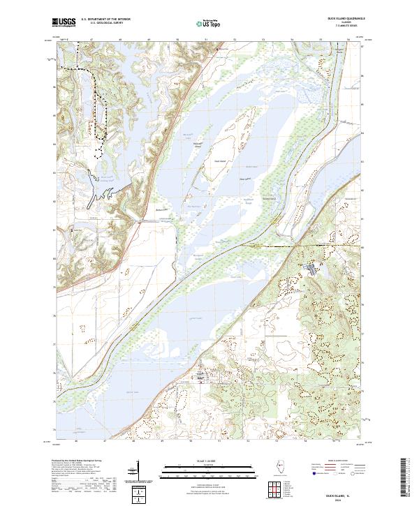 USGS Topographic Map – Duck Island