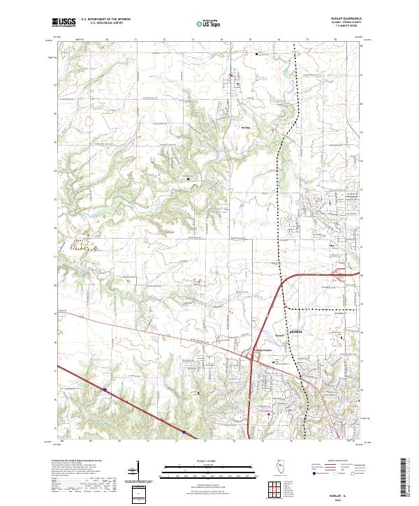 USGS Topographic Map – Dunlap