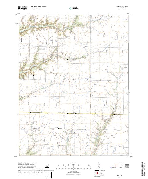 USGS Topographic Map – Eberle