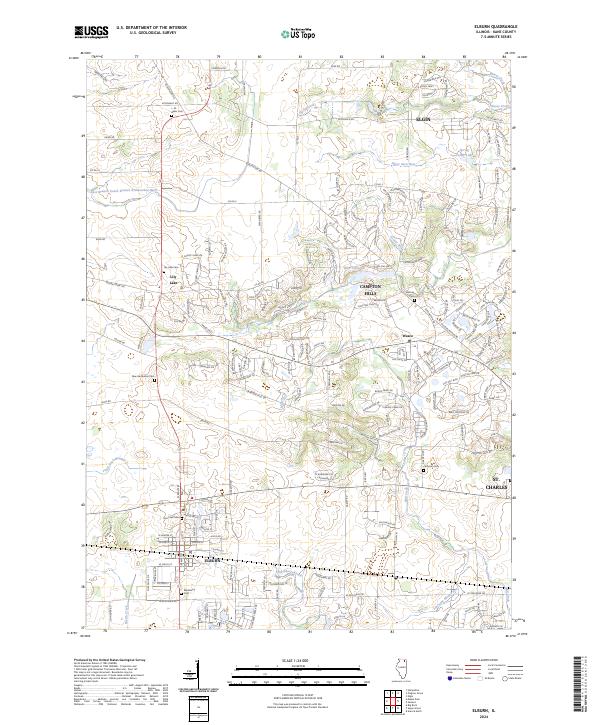 USGS Topographic Map – Elburn