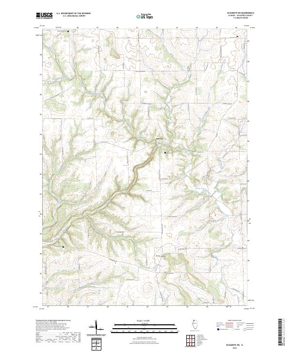 USGS Topographic Map – Elizabeth NE