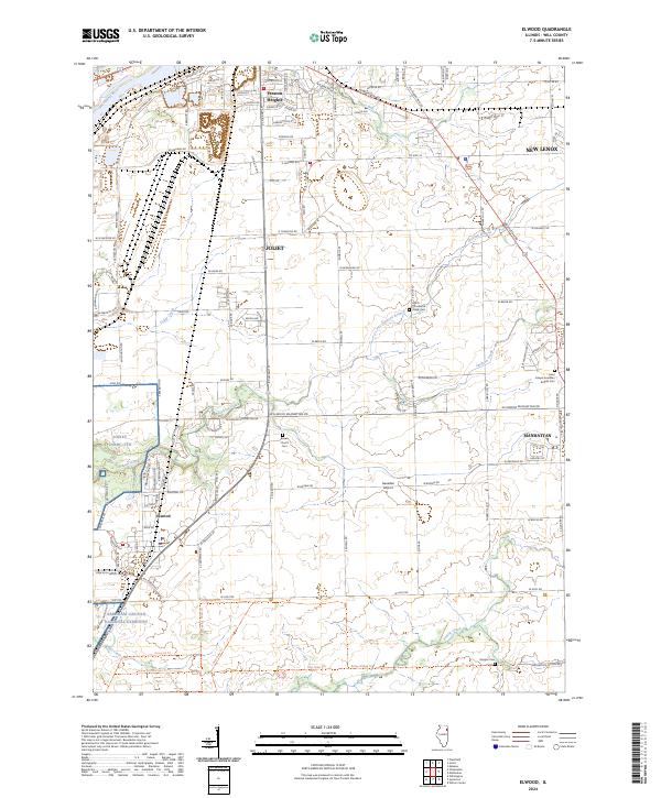 USGS Topographic Map – Elwood