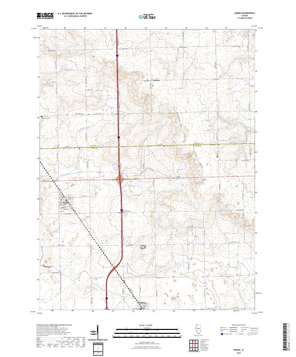 USGS Topographic Map – Emden
