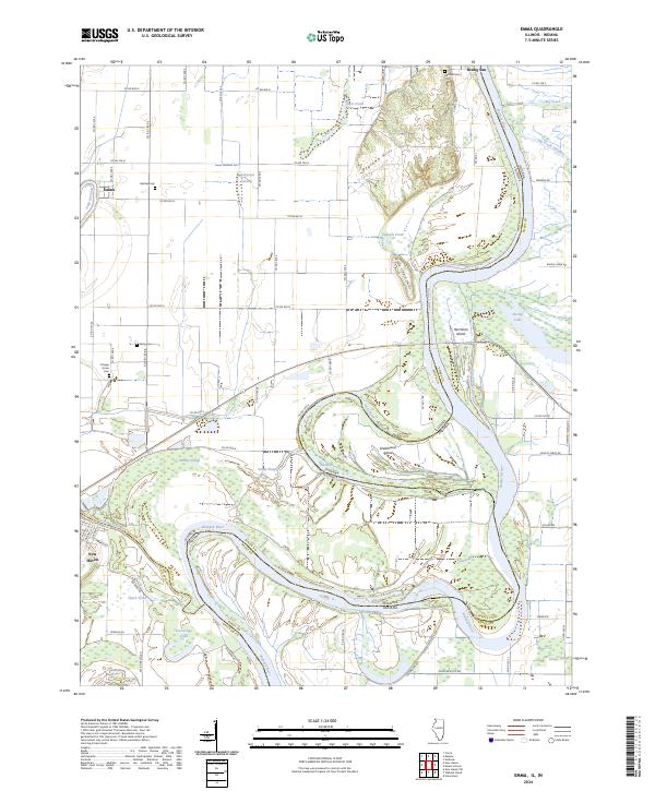 USGS Topographic Map – Emma