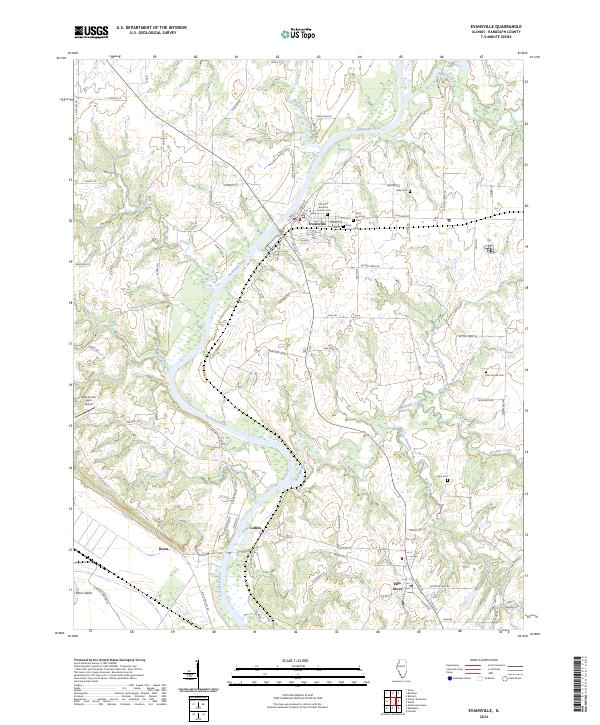 USGS Topographic Map – Evansville