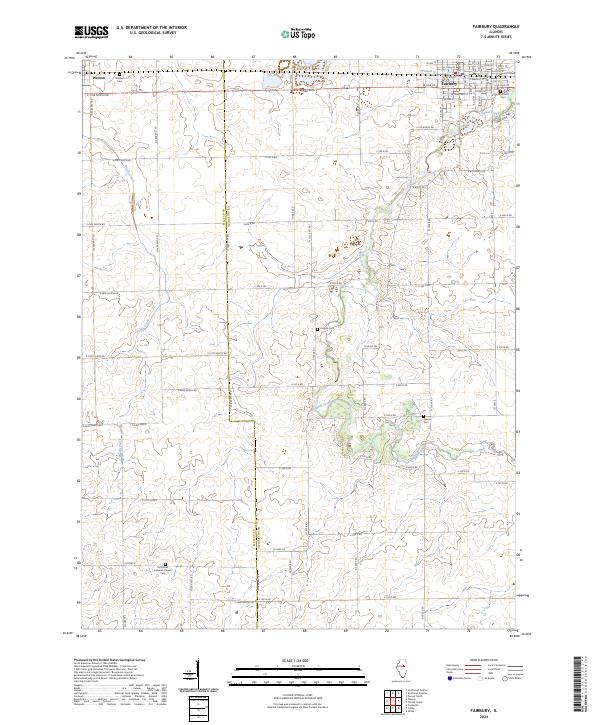 USGS Topographic Map – Fairbury