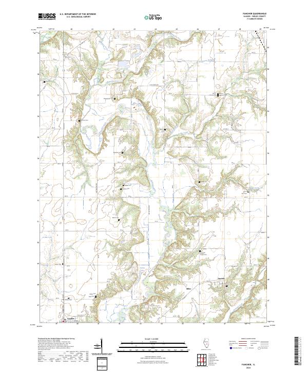 USGS Topographic Map – Fancher