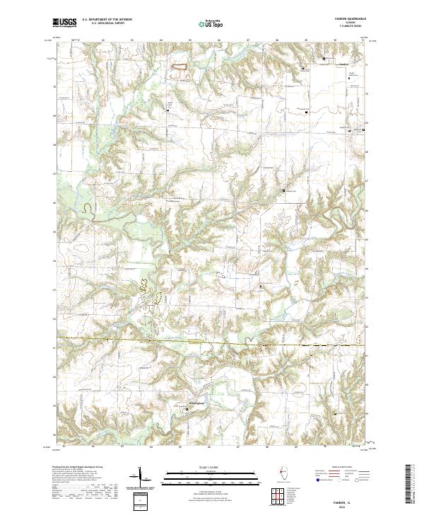 USGS Topographic Map – Fandon