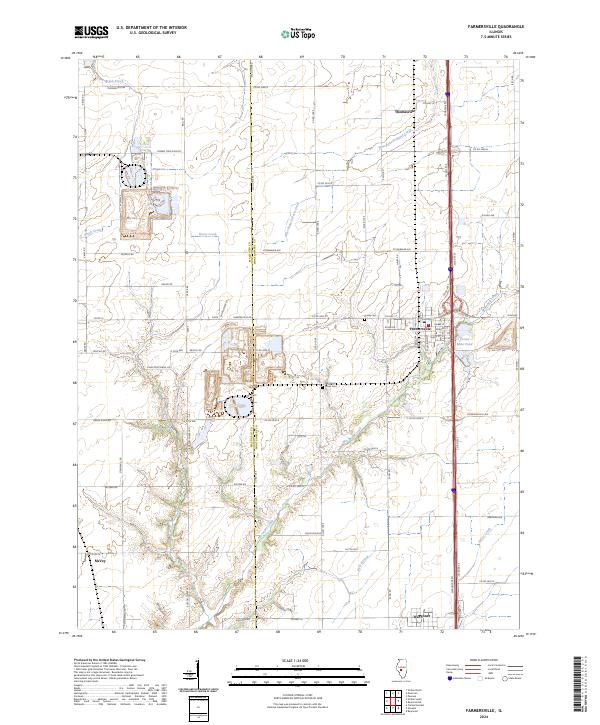 USGS Topographic Map – Farmersville