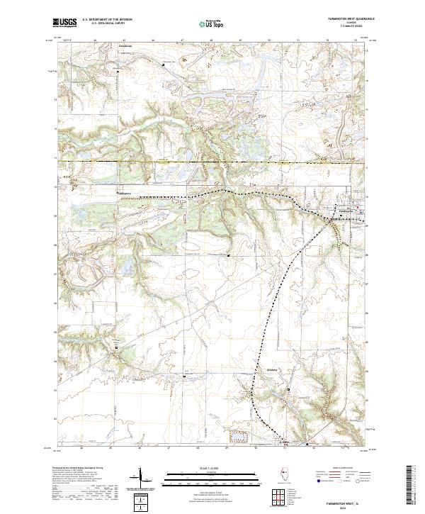 USGS Topographic Map – Farmington West