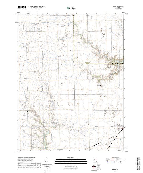 USGS Topographic Map – Findlay