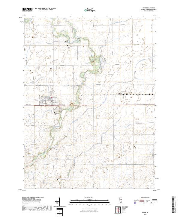 USGS Topographic Map – Fisher