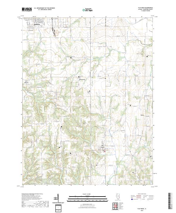 USGS Topographic Map – Flat Rock