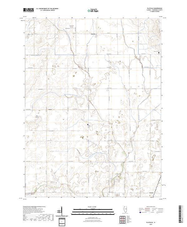 USGS Topographic Map – Flatville