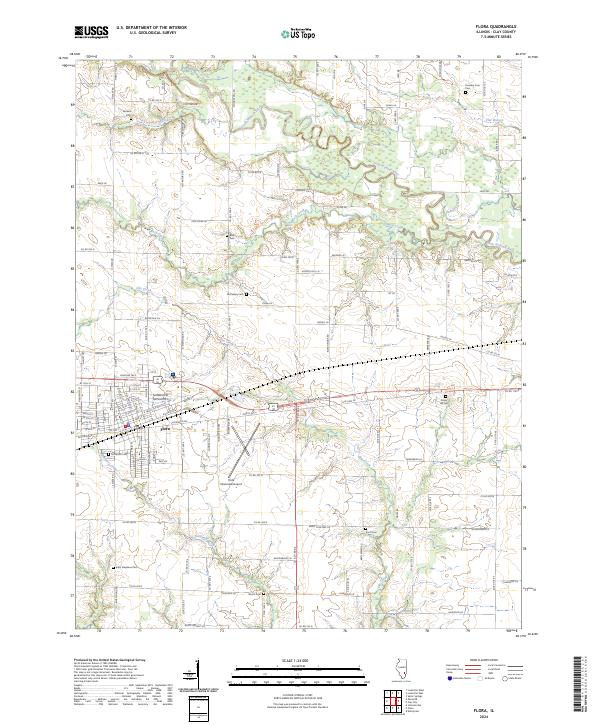 USGS Topographic Map – Flora