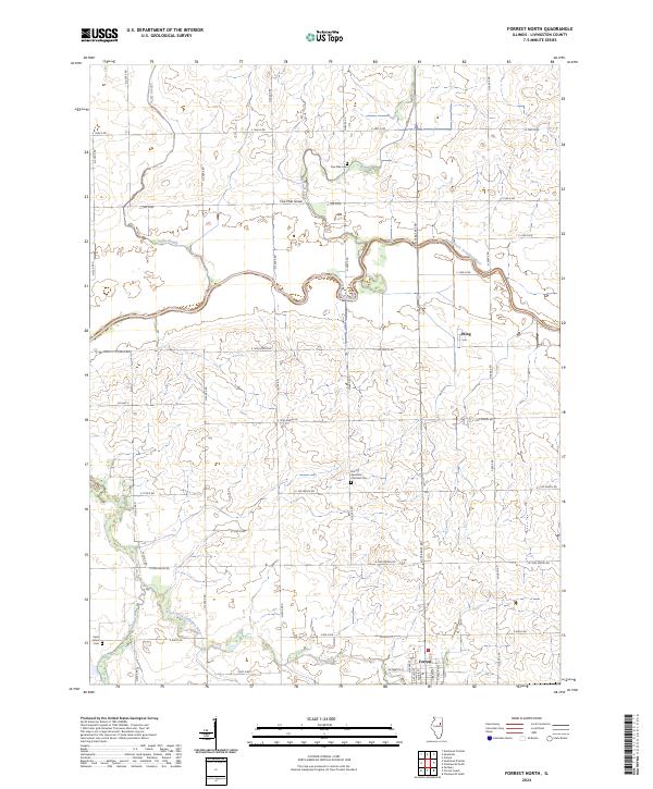 USGS Topographic Map – Forrest North