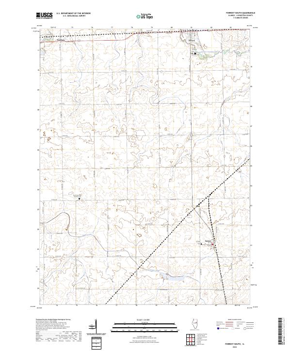 USGS Topographic Map – Forrest South
