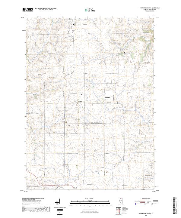 USGS Topographic Map – Forreston South