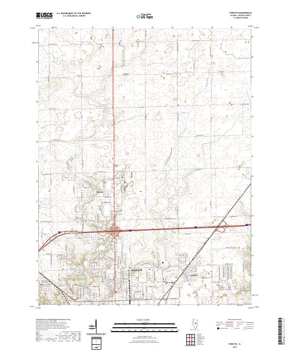 USGS Topographic Map – Forsyth