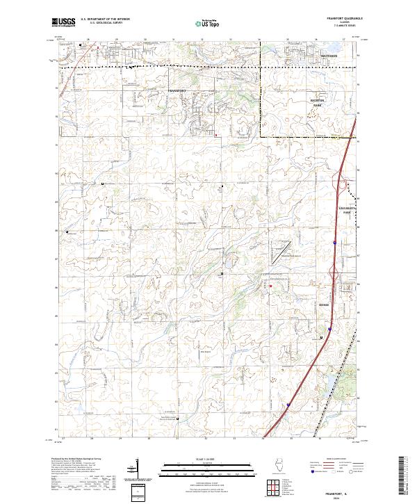 USGS Topographic Map – Frankfort