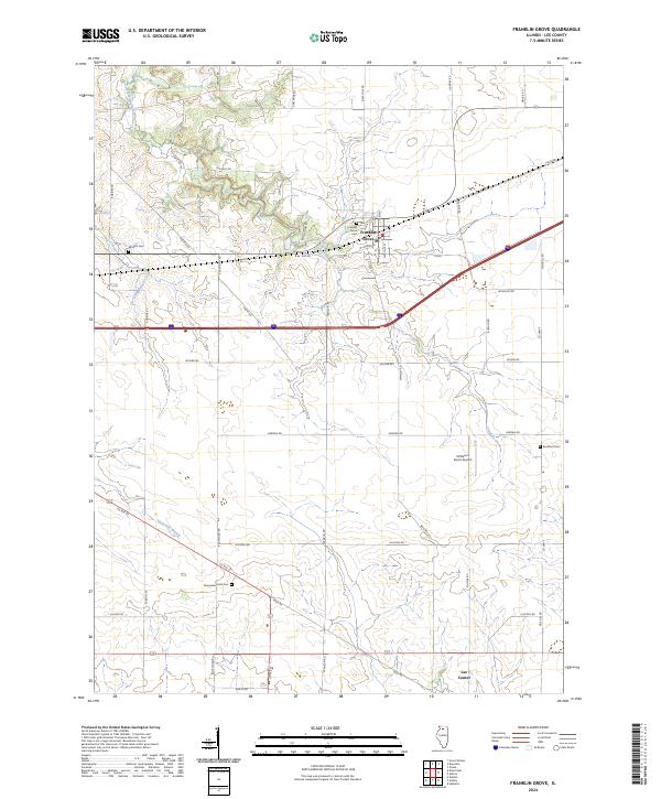 USGS Topographic Map – Franklin Grove