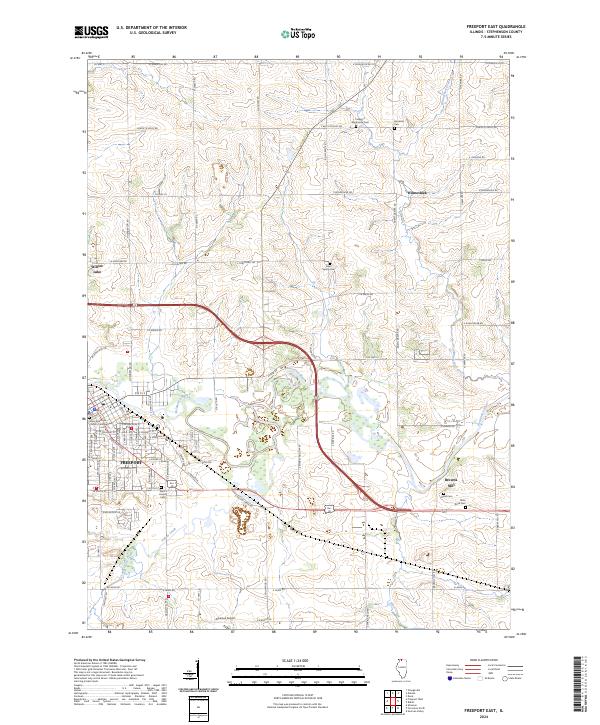 USGS Topographic Map – Freeport East