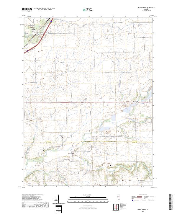 USGS Topographic Map – Funks Grove