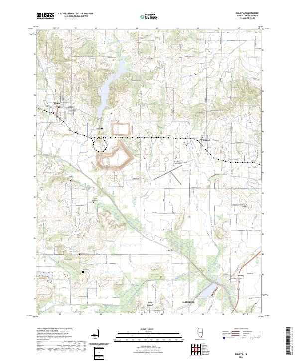 USGS Topographic Map – Galatia