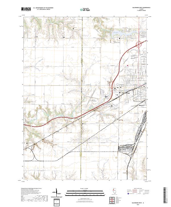 USGS Topographic Map – Galesburg West