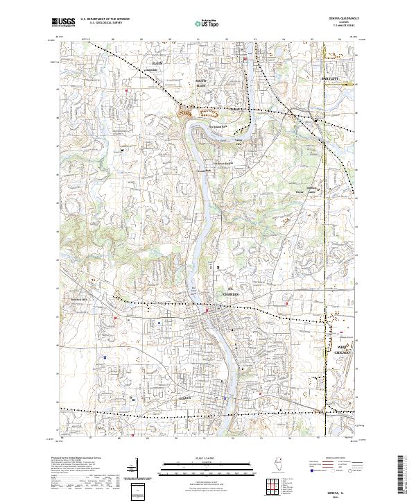 USGS Topographic Map – Geneva