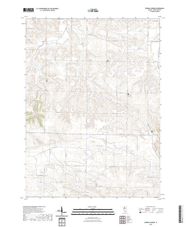 USGS Topographic Map – German Corner