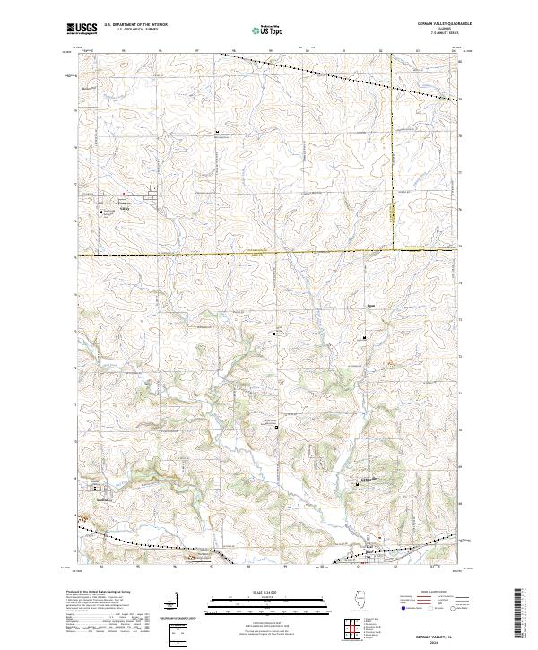 USGS Topographic Map – German Valley
