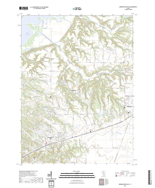 USGS Topographic Map – Germantown Hills
