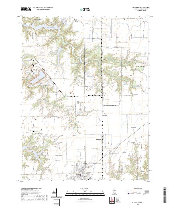 USGS Topographic Map – Gillespie North