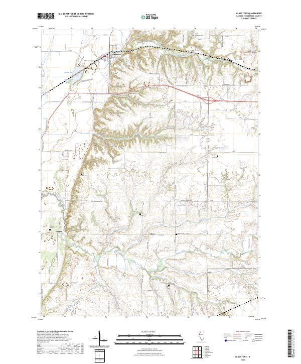 USGS Topographic Map – Gladstone